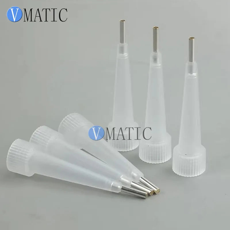 Internal Thread Plastic Dispensing Nozzle - Thickened Conical Nozzle for Marking Adhesive, Extended Design