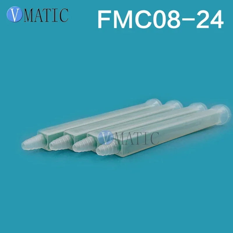 Free Shipping Resin Static Mixer MC08-24 Mixing Nozzles for Duo Pack Epoxies of Green Rectangular 10PCS/lot