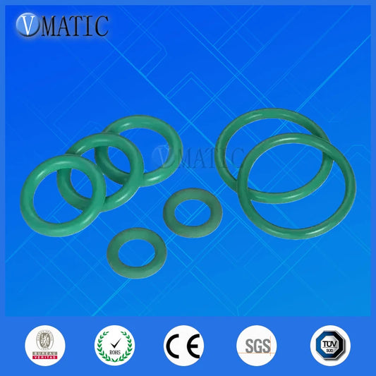 PTFE white gasket/green fluorine O-ring/