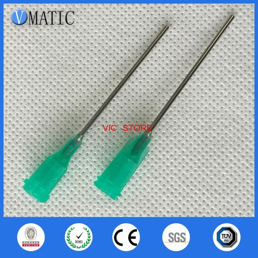 Free Shipping 100Pcs 18G Blunt Needles Dispensing Needle With 1 Inch Tubing Length