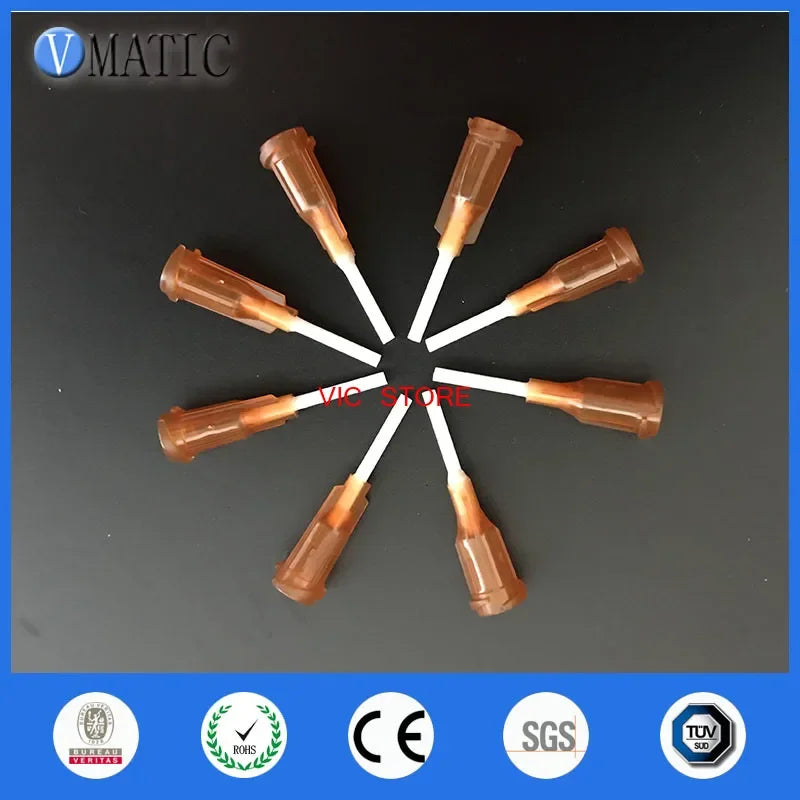Free Shipping 15G Precision Quality S.S. Dispenser Needle Tip 0.5" Tubing Length Glue Dispensing Needles 1/2 Inch