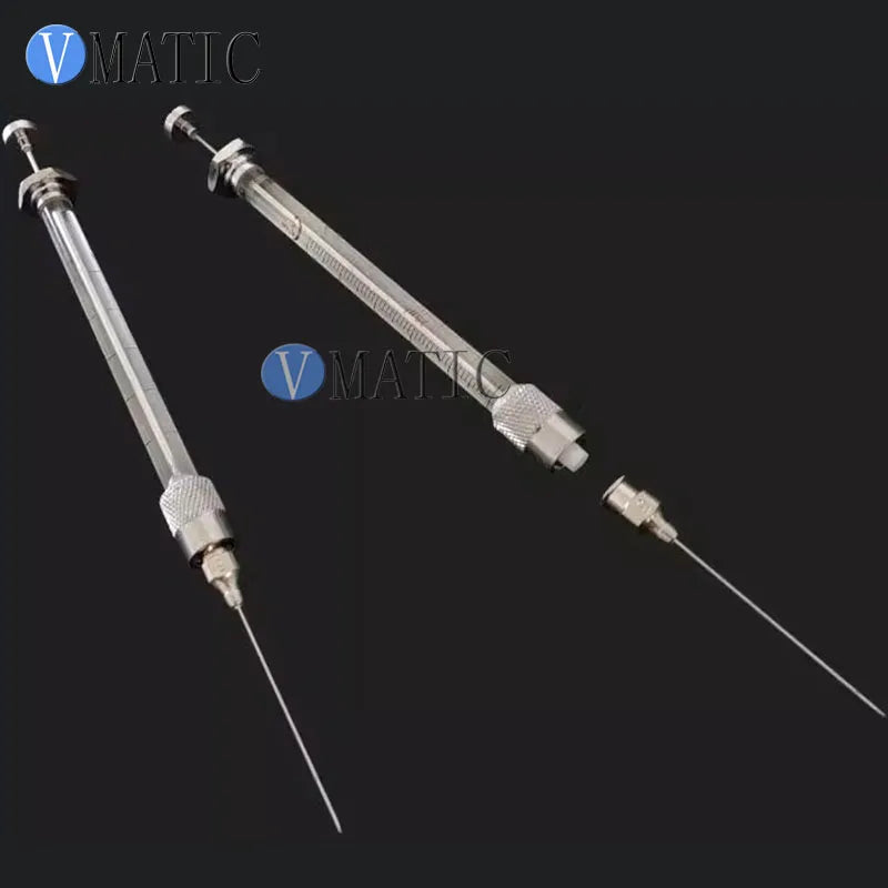 Removable Needle Micro Syringe 25 50 100 250 500ul, Luer Lock Tip 1-200ml Lab Syringe for HPLC, GC