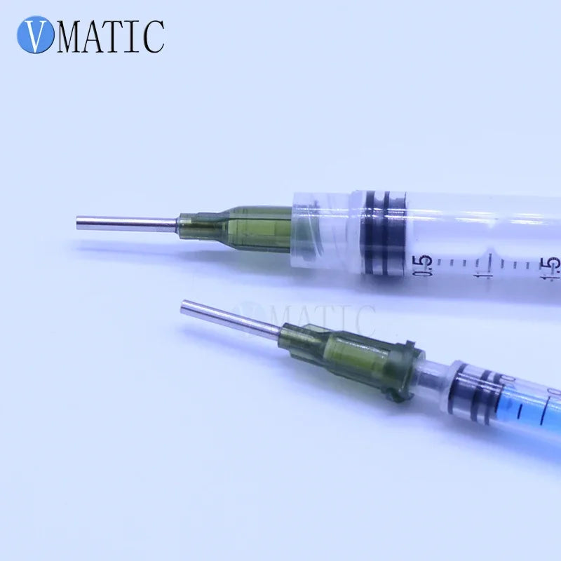 Free Shipping 100Pcs/Lot 14G 1/2'' Stainless Steel Tip Dispensing Needles Syringe Needle Tips Olive Screw Needle Mouth