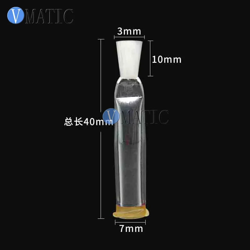 ‌10Pcs 18G-27G Luer Lock Dispensing Needle | 3mm Flat White Brush Tip / Electronics (Anti-Drip) Free Shipping‌