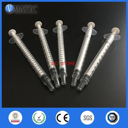 Free Shipping 50Pcs 1ml Dispensing Plastic Liquid Dispenser Syringe Industrial Plastic Syringe 1cc