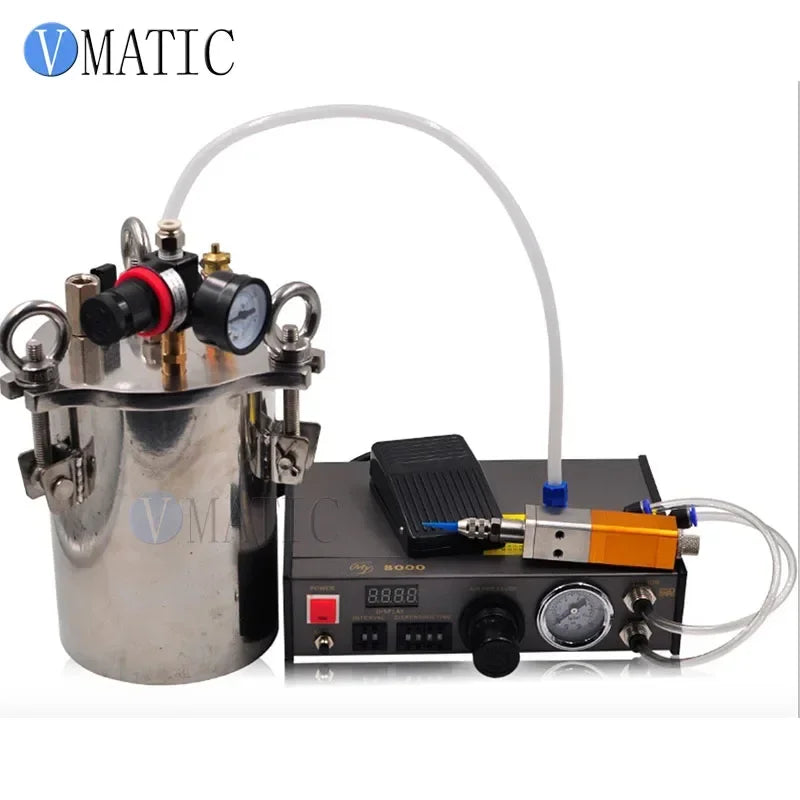 Free Shipping Automatic Glue Fluid Liquid Dispensing Equipment Pneumatic Dispenser Valve Pressure Tank With Accessories