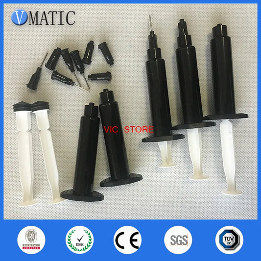 Free Shipping Light Blocking Black Manual Syringe W Tip & Caps 5Cc/Ml Black Syringe Uv Syringe 10Sets