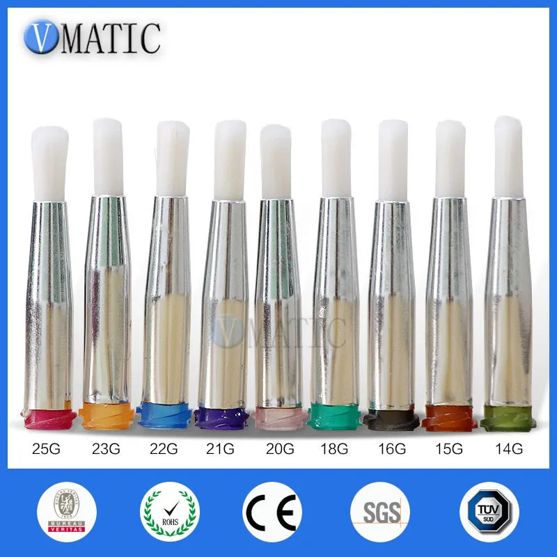 Free Shipping 21G Dia 5mm Soft Screw Glue Dispensing Needle Brush