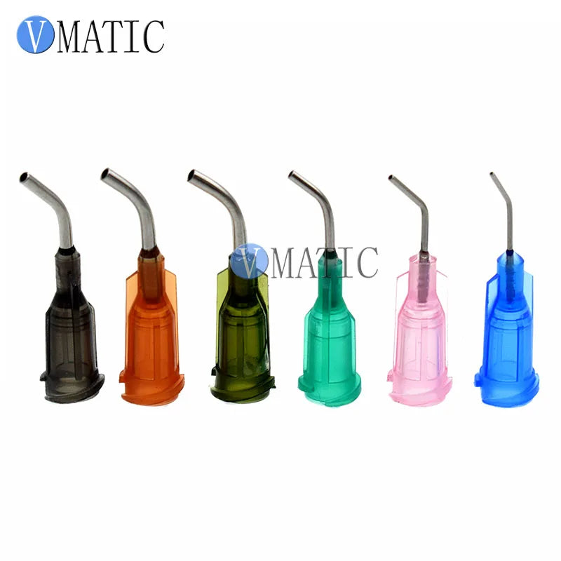 Free Shipping 100Pcs 0.5'' 500Pcs 45 Degree Bent High Quality Precision Dispensing Needles 1/2 Inch