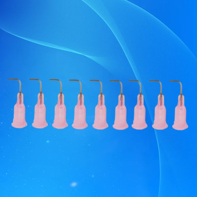 ‌Pink 20G 90° Dispensing Needle 0.5" | Color-Coded for Precision Crafts/Nail Art Free Shipping‌