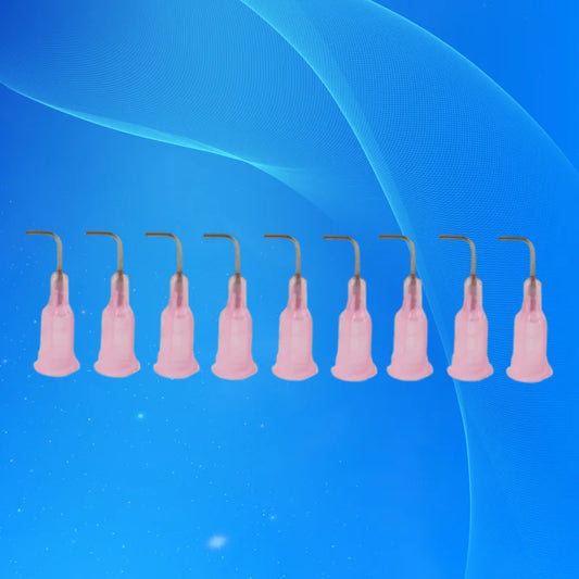 ‌Pink 20G 90° Dispensing Needle 0.5" | Color-Coded for Precision Crafts/Nail Art Free Shipping‌
