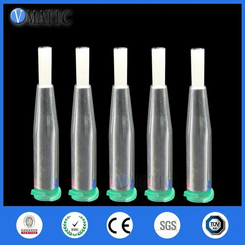 Industrial Precision Dispensing Nozzle 18G ▶ 3mm Dia Tip ▏Dual-Use Brush Applicator 🚀 ≤0.1μL Residual
