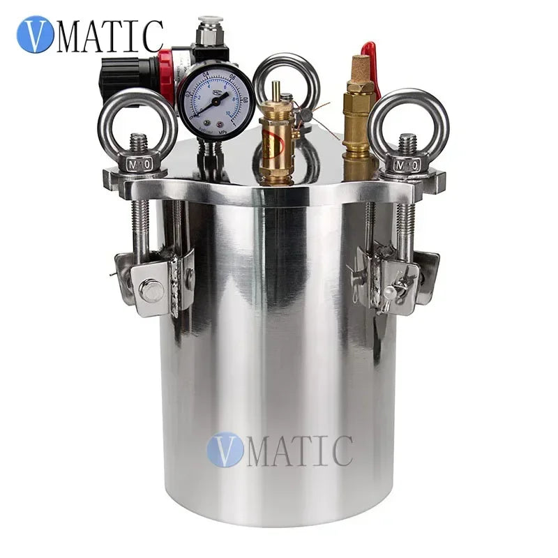 ‌5L Automatic Liquid Dispenser Kit | Pneumatic Control Valve + Pressure Tank for Chemical/Food Free Shipping‌