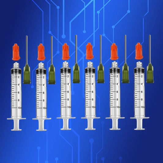 14G High-Flow Dispensing Needles 25mm (5-Pack) | Syringe Tip Kit for Viscous Liquids & Adhesives