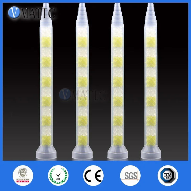 Free Shipping 10pcs GSM9-12 Universal Mixing Tube Glue Dispense Static Mixer Nozzle AB Mix Tubes