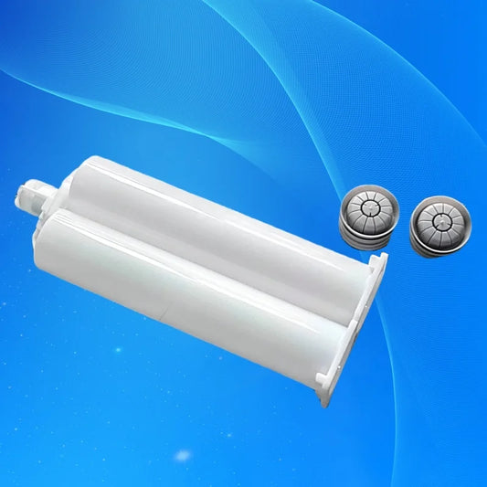 Free Shipping Epoxy Resin Gun Cartridge 50cc 50ml 1:1 Plastic Glue Dispensing Cartridge