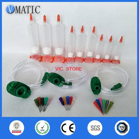 Free Shipping New Liquid Dispenser Solder Paste Adhesive Glue Syringe With Dispensing Needle Tip