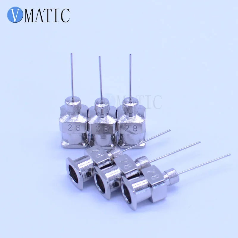 Free Shipping 0.5'' Tip Length 28G All Metal Blunt Stainless Steel Needle 1/2 Inch 12PCS
