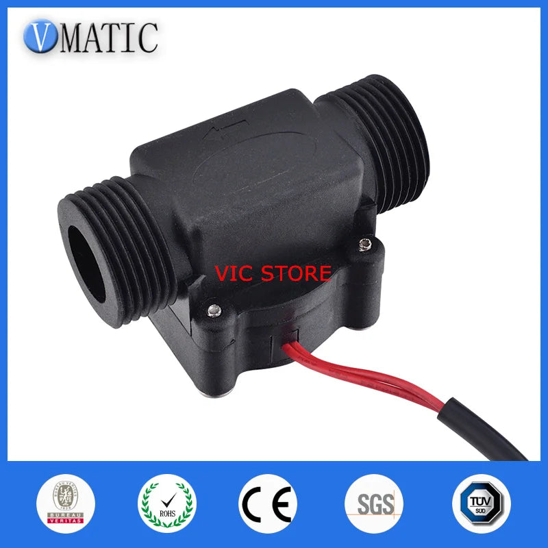 High Quality VC678-1 Black Plastic Electronic Hot Automatic Sensor Toilet Flush Valve Toilets Magnetic Water Flow Switch