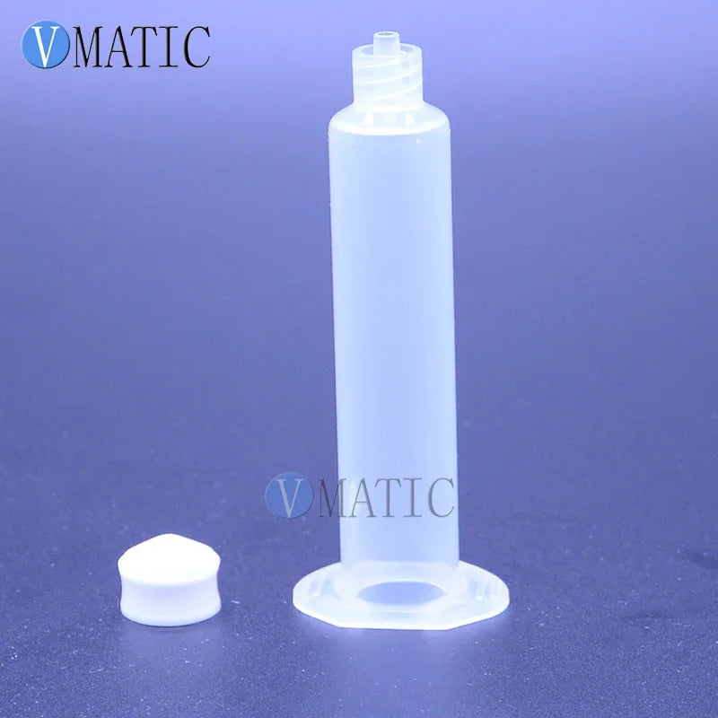 ‌30ml Pneumatic Dispensing Syringe | Transparent PC Plastic Air-Powered Syringe with Piston for Adhesive/Resin/Cosmetics (Indust