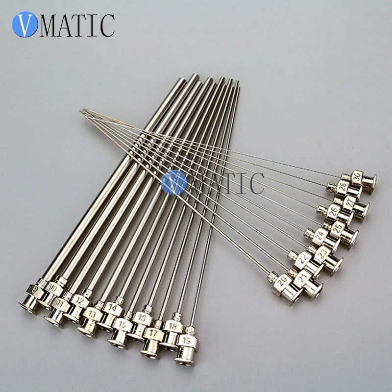 High Quality Precision All Metal Tips Tube Length 10cm 100mm Blunt Stainless Steel 10Pcs Dispensing Needles Syringe Needle Tips