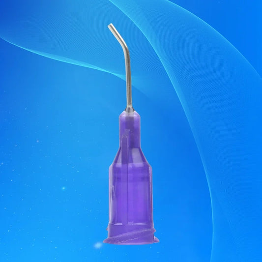 ‌45° Bent Stainless Dispensing Needle 21G 0.5" | TE Premier Blunt Tips for Auto/Electronics Free Shipping‌