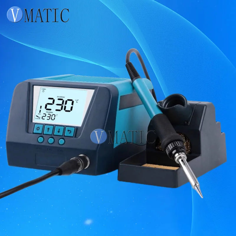 BK60/90 LED Soldering Station, Adjustable Temperature Soldering Iron Kit for Phone Repair, Industrial Home Use, Desoldering