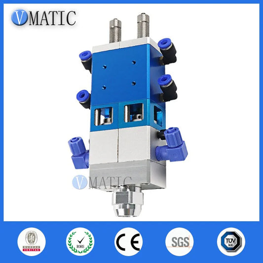 High Quality Dual Fluid Large Flow Dispensing Valve Double Acting Cylinder Glue/ Liquid Dispenser