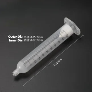 Free Shipping 55/30CC Japanese Style New Scale Pneumatic Dispensing Syringe for American Automation Glue Applicator Gun Adapter