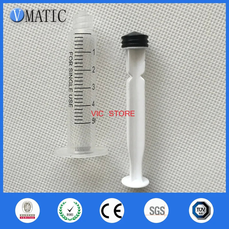 High Quality 20Pcs 5ml Dispensing Plastic Liquid Dispenser Syringe 5cc