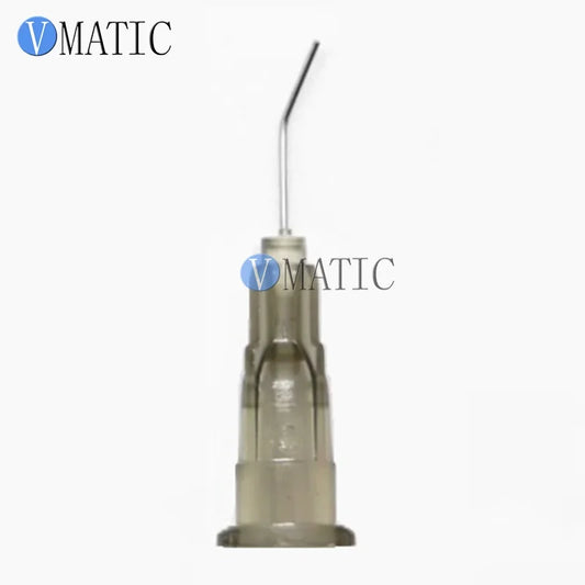 High Quality 100 Pieces 27G 45 Bent Degree 0.5'' Glue Dispensing Needle Bayonet Type Dispenser Needles 1/2 Inch