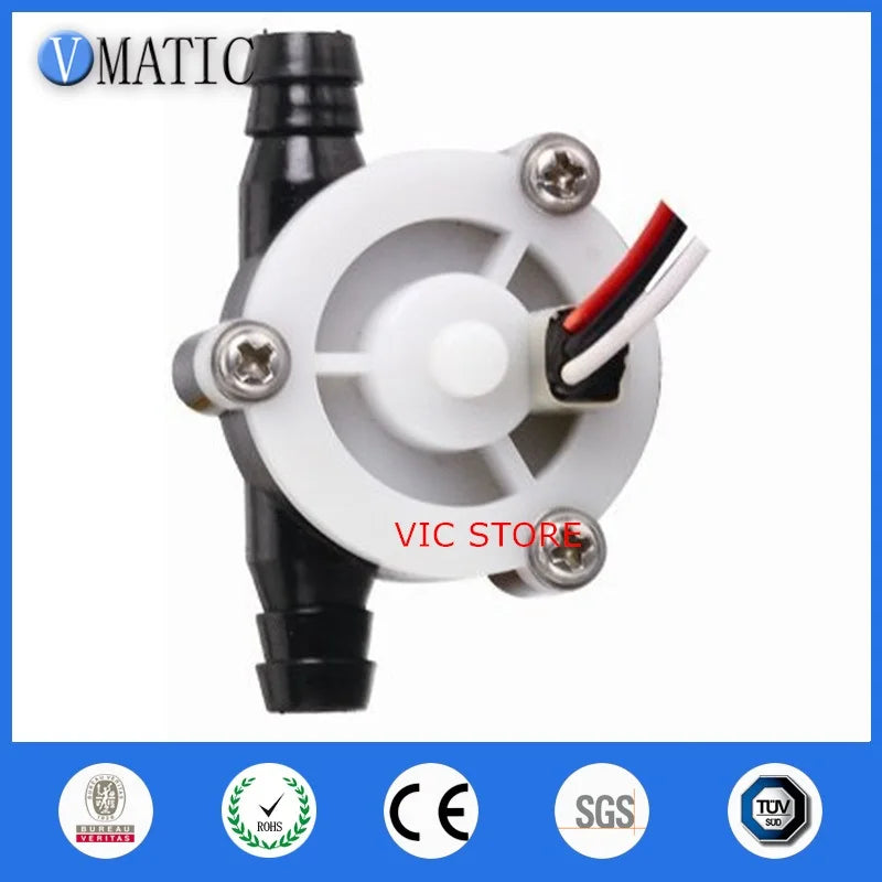 High Quality VCA68-1 Min Hall Sensor Water Flowmeter Price Plastic Magnetic Piezo Customised Liquid Flow Sensor