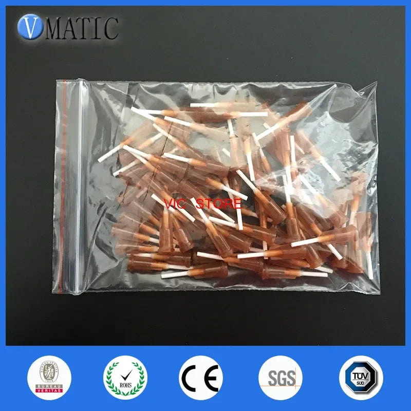 Free Shipping 15G Precision Quality S.S. Dispenser Needle Tip 0.5" Tubing Length Glue Dispensing Needles 1/2 Inch