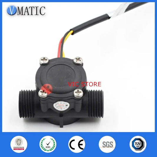 Free Shipping Micro Meter Liquid Hall Effect Magnetic Switch VCA168-4 Water Flow Rate Sensor