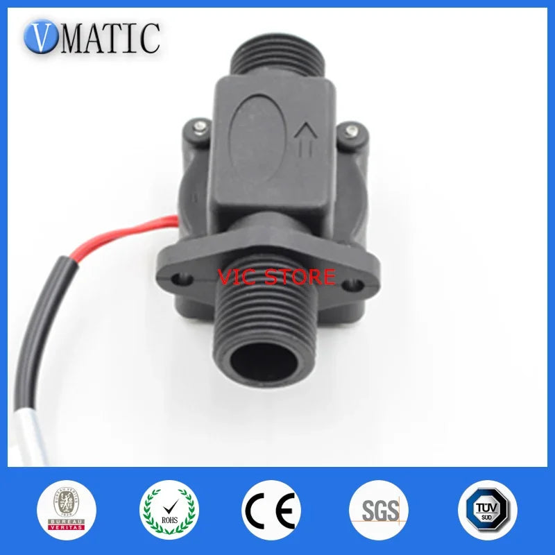Free Shipping G1/2 220vdc Control Sensor VC678 Flush Valve Vertically Mounted 2 Wires Pp Material Electronic Water Flow Switch