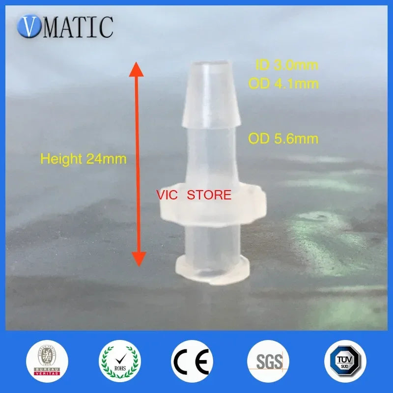 Free Shipping 100Pcs/Lot 3/16 Inch-Barb Female Luer Tapered Syringe Fitting (Polyprop) Luer Lock Tapered Connector