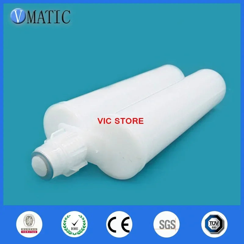 Free Shipping Two Component Cartridge 1:1 For 400ml/cc Dispensing Dispenser Gun Cartridge With Static Mixer