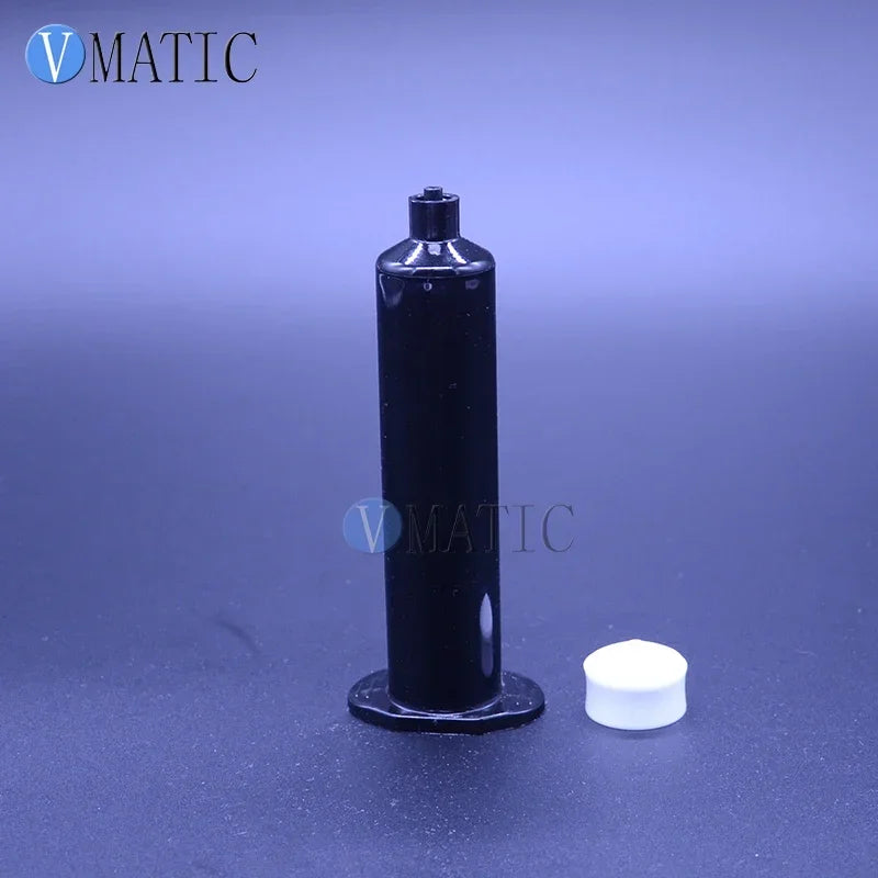 Free Shipping 10Pcs 30cc 30ml Glue Dispensing Black UV Syringe Us Style Adhesive Dispenser Pneumatic Syringe