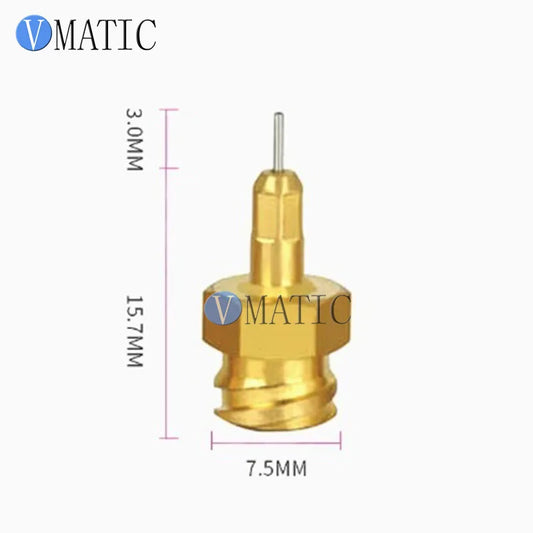 Free Shipping Luer Style Solid Brass Hot Glue Nozzle - Precision Anti-Drip Tip for Universal Glue Guns x 1pc