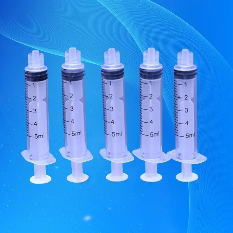 Free Shipping 20Pcs 5ml Dispensing Plastic Liquid Dispenser Syringe 5cc