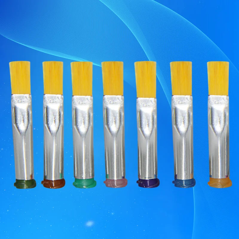 10-Pcs Industrial Dispensing Tips Kit | Multi-Gauge (14G-27G) Flat Brush Applicators for Epoxy & Resin Coating
