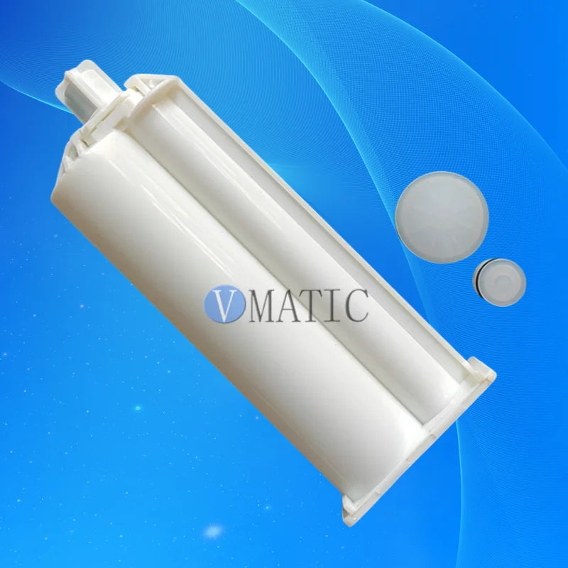 Free Shipping 2Pcs AB Epoxy Gun Cartridge 50 ml/cc Syringe 4:1 Two-Component Caulking Cartridge 4:1
