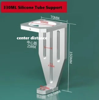 Needle Barrel Bracket for Dispensing Machine - Compatible with 10CC to 500CC Syringes with Silicone Sleeve Holder