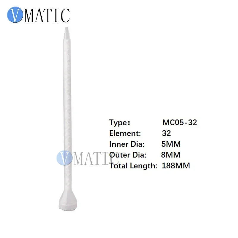 High Quality Resin Static Mixer MC05-24 Mixing Nozzles For Duo Pack Epoxies Bell Mouth Silicone Mixing Tube
