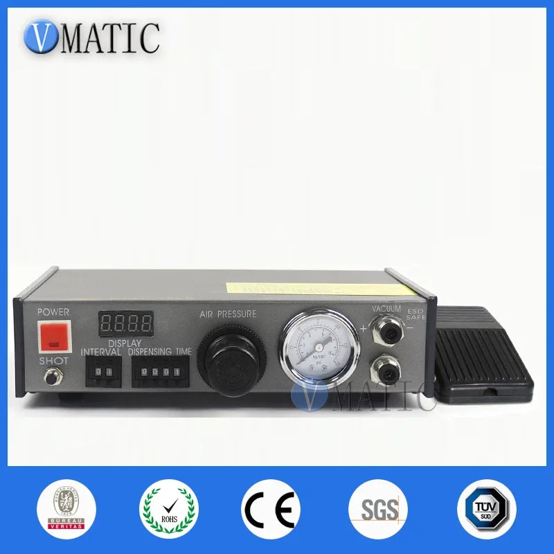 Free Shipping VMATIC Glue Dispensing Equipment Accurate Automatic Glue Machine With 2pcs 5L Pressure Tank Valve