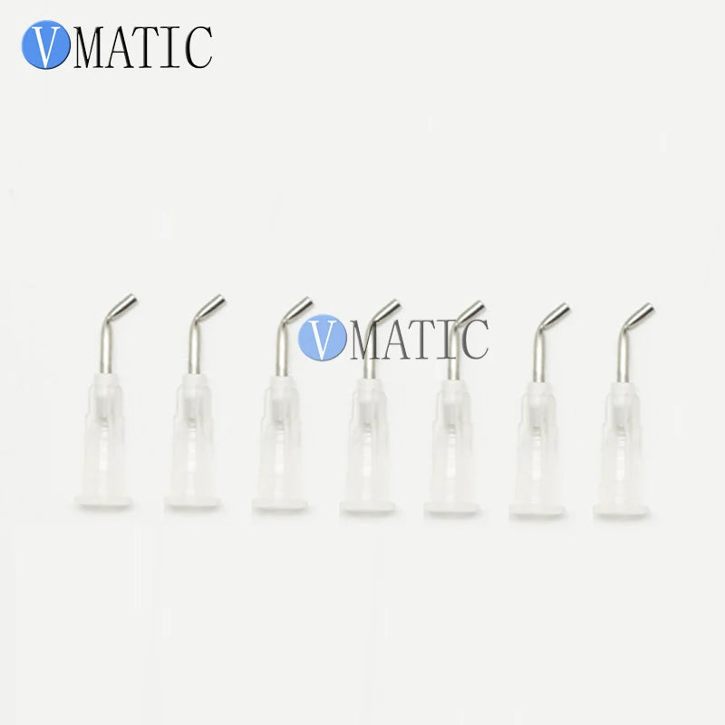 Free Shipping 100Pcs 16G 45 Bent Degree 0.5'' Pre-Bent Dispensing Needle Tip/Flow Tip 1/2 Inch