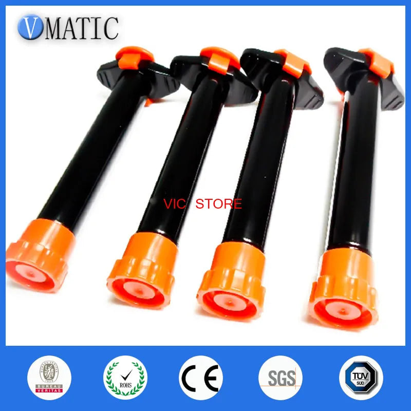 High Quality 10cc/ 10ml UV Black Dispensing Syringe Barrel With Caps/stopper Piston And End Cover, No Glue Inside