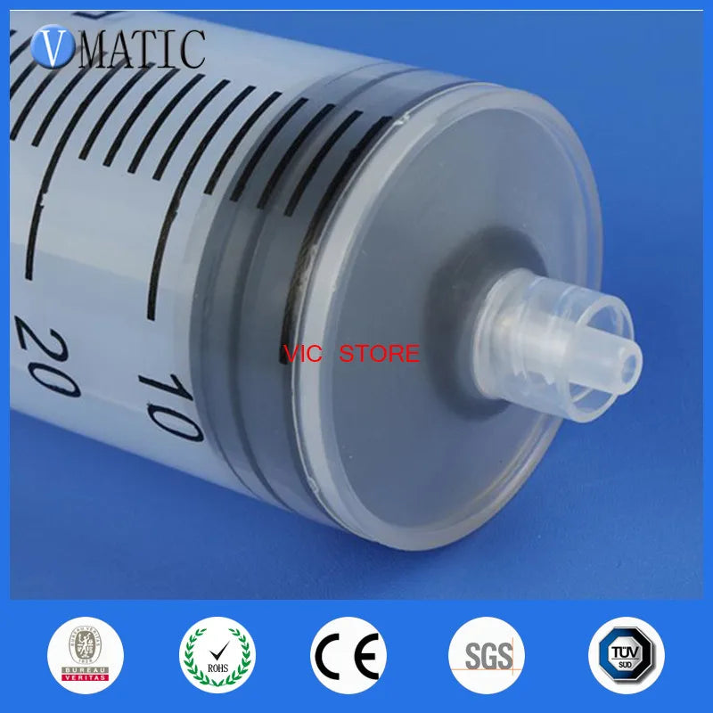 High Quality 5Pcs Glue Dispensing Plastic Manual Syringe / Hand Syringe 100cc/ml