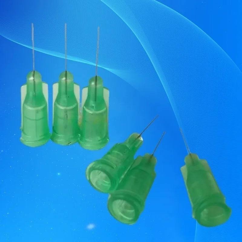‌100Pcs 34G Micro Dispensing Tips | 1/2 Inch Blunt Needle for Electronics/Biology Non-Sterile‌