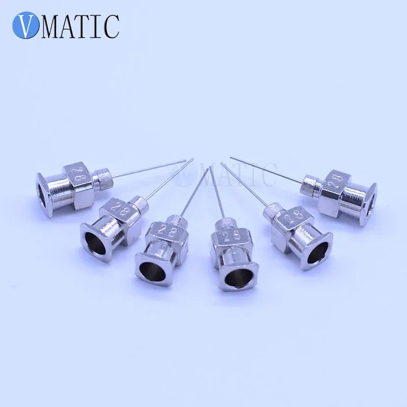 Free Shipping 0.5'' Tip Length 28G All Metal Blunt Stainless Steel Needle 1/2 Inch 12PCS